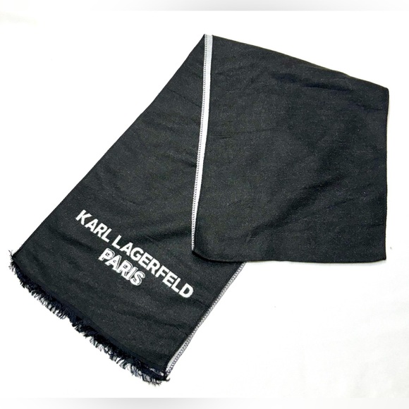 SCARF CHOUPETTE AND KRYSTAL EIFFEL MUFFLER SCARF Unisex black/grey embellished - Picture 8 of 13